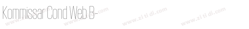 Kommissar Cond Web B字体转换